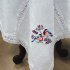 Скатерть Анюта с кружевом. Белый лен. Цветная вышивка "Снегири" - belaya-snegiri3.jpg