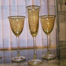 GASPARRI DESIGN Набор янтарных бокалов для шампанского - 4532.jpg