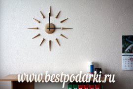Деревянные настенные часы "Стрелки" - il_570xN.590341331_j5d0.jpg