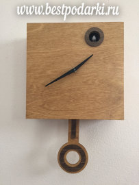 Деревянные настенные часы "Птичкин дом" - il_570xN.1011518575_lvbh.jpg