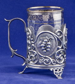  Набор для чая "Чай. Малина" (3 пр.) серебро - малина серебро1.jpg