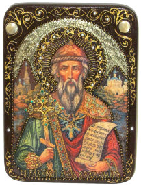 Подарочная икона "Святой равноапостольный князь Владимир" на мореном дубе - RTI-641m_enl.jpg