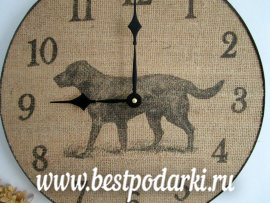 Деревянные настенные часы "Собака" - il_570xN.926321767_7t1a.jpg