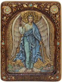 Живописная икона "Ангел Хранитель" на кипарисе - RTI-890Ak_enl.jpg