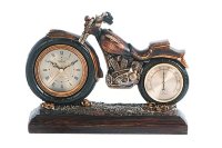 Часы настольные с термометром Мотоцикл