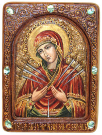 Живописная икона "Образ Божией Матери "Умягчение злых сердец" на кипарисе - RTI-824Ak_enl.jpg