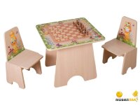 Детский набор для шахмат и шашек "Кроха"