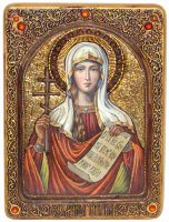 Живописная икона "Святая мученица Татиана" на кипарисе