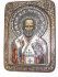 Живописная икона "Святитель Николай, архиепископ Мир Ликийский (Мирликийский), чудотворец" на мореном дубе - 36А_enl.jpg