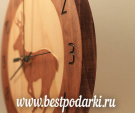 Деревянные настенные часы "Олень" - il_570xN.860248454_8zh2.jpg