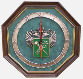 Настенные часы "Эмблема Таможни" - relief81.jpg