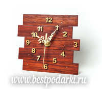 Деревянные настольные часы "Паллет-хендмей"