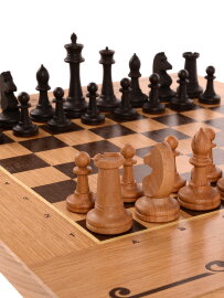 Шахматы, нарды, шашки 3в1, 45мм с фигурами - Шахматы, нарды, шашки 3в1, 45мм с фигурами