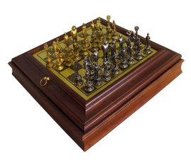 Шахматы "Наполеон" (коричн. доска) 35 см - 221GN 174MW(b)dh.jpg