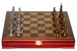 Шахматы малые "Крестоносцы" чернение - RTS-70_1.jpg
