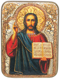 Подарочная икона "Господа Иисуса Христа" на мореном дубе - RTI-613m_enl.jpg