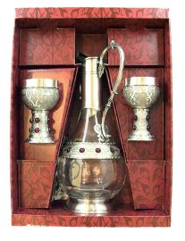 Подарочный набор для вина Рубин (стекло, олово 95%) - 55061.jpg