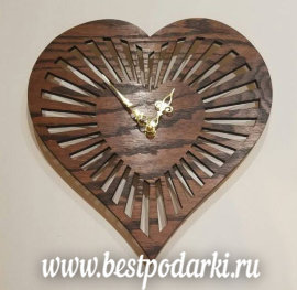 Деревянные настенные часы "Сердце" - il_570xN.1144958972_bqrv.jpg