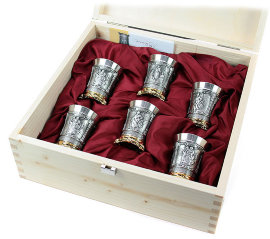 Подарочный набор для водки Рафаэль (олово 95%) - 55076.jpg