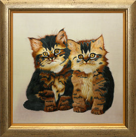 два пушистых котёнка - багет для 2 пушистых котят-m.jpg