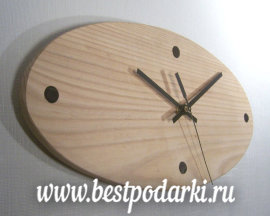 Деревянные настенные часы "Овал" - il_570xN.1160780397_lf26.jpg