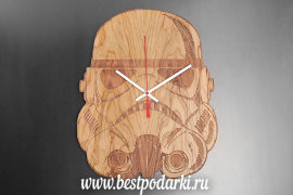 Деревянные настенные часы "Star Wars" - star_wars_engraved_clock_inked_screened_4.jpg