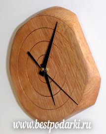 Деревянные настенные часы "Круги в квадрате" - il_570xN.250173041.jpg