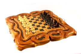  Набор 3 в 1 шахматы, нарды, шашки "Узорная резьба" - узор рез1.jpg