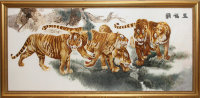 Панно «Тигриная семья»