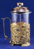 Набор для чая с френч-прессом "Шиповник" (5 пр.) латунь с позолочением - FP-02Z 1.jpg