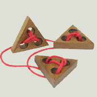 Игра-шнуровка Треугольный клан  