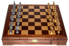 Шахматы  "Галлы-Римляне" черненые - RTS-72_1.jpg
