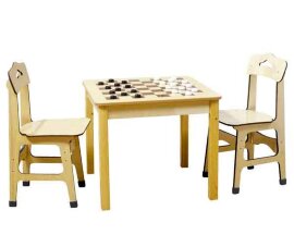 Детский набор для шахмат и шашек "дошкольник" - Детский набор для шахмат и шашек "дошкольник"