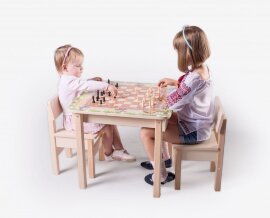 Детский набор для шахмат и шашек "дошкольник" - Детский набор для шахмат и шашек "дошкольник"