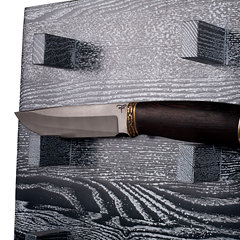 Панно настенное из ясеня для 9 ножей чёрное с патиной - product_img_467.jpg