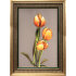 Картина вышитая шелком Золото тюльпанов - Картина вышитая шелком Золото тюльпанов