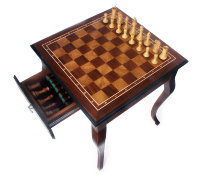 Шахматный стол (корень дуба, орех)