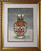 китайская ваза с росписью пионами