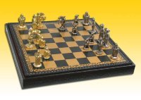 Шахматы "Рим" (черная доска) 45 см