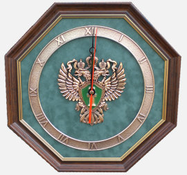 Настенные часы "Эмблема Прокуратуры РФ" - relief78ko.jpg