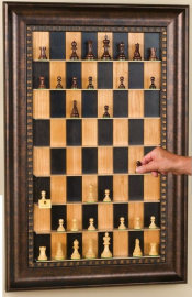 Демонстрационная доска "Гроссмейстерская"  - wall mounted chess set.jpg