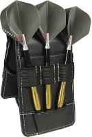 Кожаный чехол для дротиков Target Leather Wallet (черный)