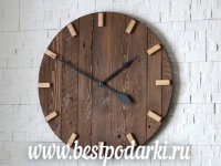 Деревянные настенные часы "Восьмиугольник"