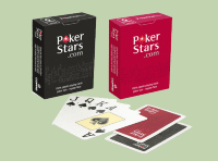 Игральные карты 100% пластик Poker Stars Джамбо индекс