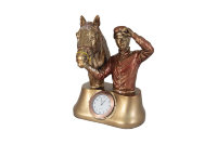 Часы настольные Бюст Жокей с лошадью