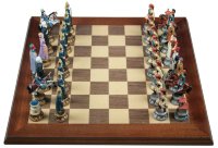 Шахматы из олова Греки и Турки