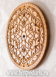 Деревянные настенные часы "Индийский этнический орнамент" - il_570xN.779831483_imcw.jpg