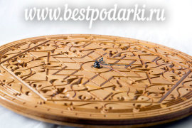 Деревянные настенные часы "Индийский этнический орнамент" - il_570xN.779831519_shdz.jpg