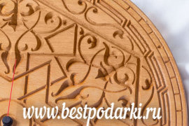Деревянные настенные часы "Индийский этнический орнамент" - il_570xN.779837380_foxx.jpg