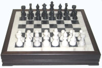 Шахматы каменные премиум (высота короля 3,50")